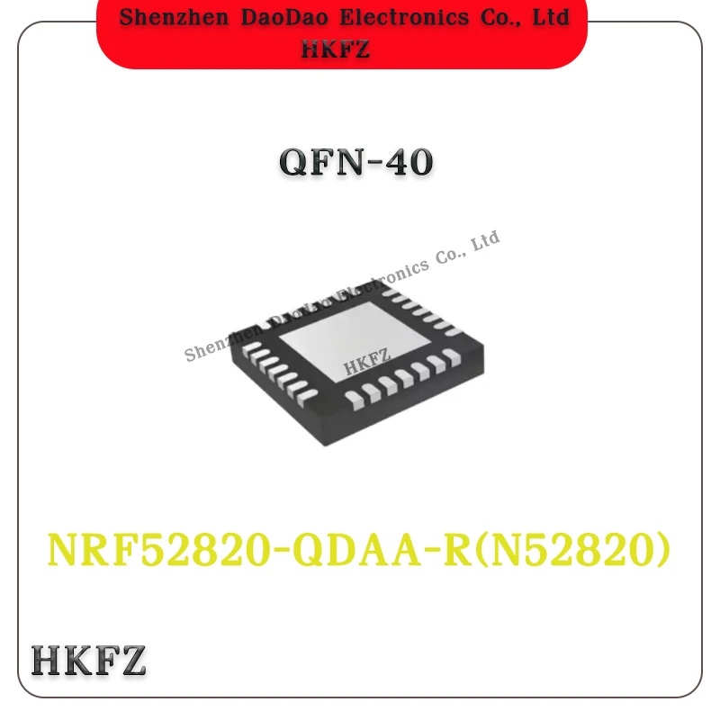 NRF52820-QDAA-R Silk Screen N52820 QFN-40 Bluetooth 5.2 Chip Low Power Chip IC New Original
NRF52820-QDAA-R Silk Screen N52820 QFN-40 Bluetooth 5.2 Chip Low Power Chip IC New Original