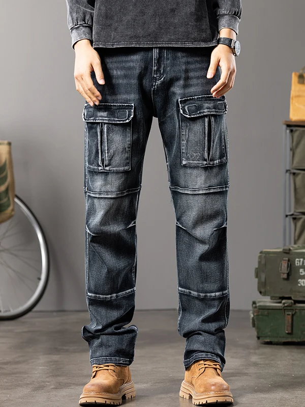 Large Size Men's Workwear Style Jeans Multiple Pockets Loose Fit Wear Resistant Straight Leg Long Trousers Spring Autumn
Large Size Men's Workwear Style Jeans Multiple Pockets Loose Fit Wear Resistant Straight Leg Long Trousers Spring Autumn