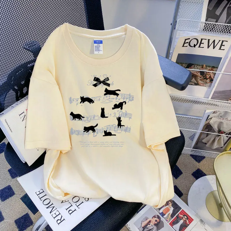 American Retro Loose Casual Print T-shirt Loose Summer New Letter Drop Sleeve Y2k Top Short Sleeve Top Women Ins Tees
American Retro Loose Casual Print T-shirt Loose Summer New Letter Drop Sleeve Y2k Top Short Sleeve Top Women Ins Tees