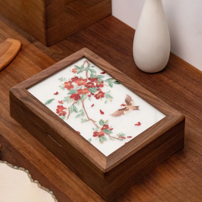 Walnut Wood Jewelry Box Wedding Display Boxes Earrings Bracelet Necklaces Storage Case Jewellery Organizer Showcases Supplies
Walnut Wood Jewelry Box Wedding Display Boxes Earrings Bracelet Necklaces Storage Case Jewellery Organizer Showcases Supplies