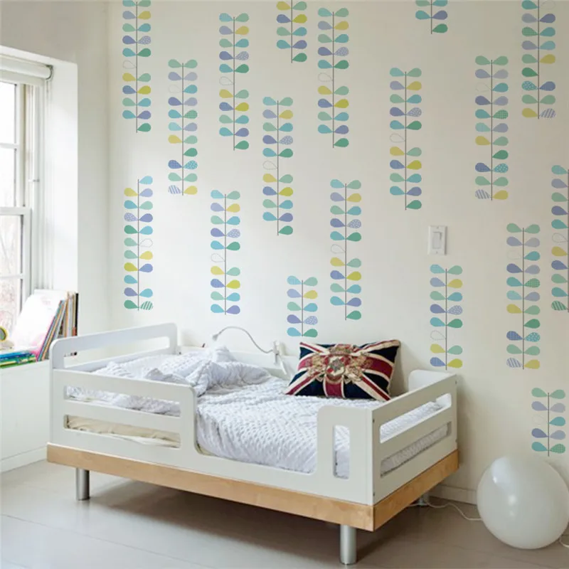 Creative Flower Leaves Wall Stickers For Living Room Bedroom Decoration Plant Pastoral Mural Art Diy Home Decal Poster
Creative Flower Leaves Wall Stickers For Living Room Bedroom Decoration Plant Pastoral Mural Art Diy Home Decal Poster