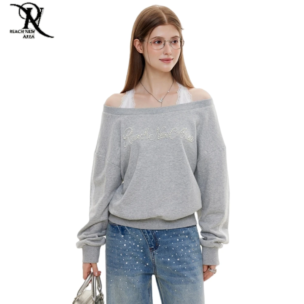 Женская толстовка с длинными рукавами Y2k, топ женский, серый, с открытыми плечами, свободные пуловеры с вышивкой бисером, осенняя одежда для женщин
Женская толстовка с длинными рукавами Y2k, топ женский, серый, с открытыми плечами, свободные пуловеры с вышивкой бисером, осенняя одежда для женщин