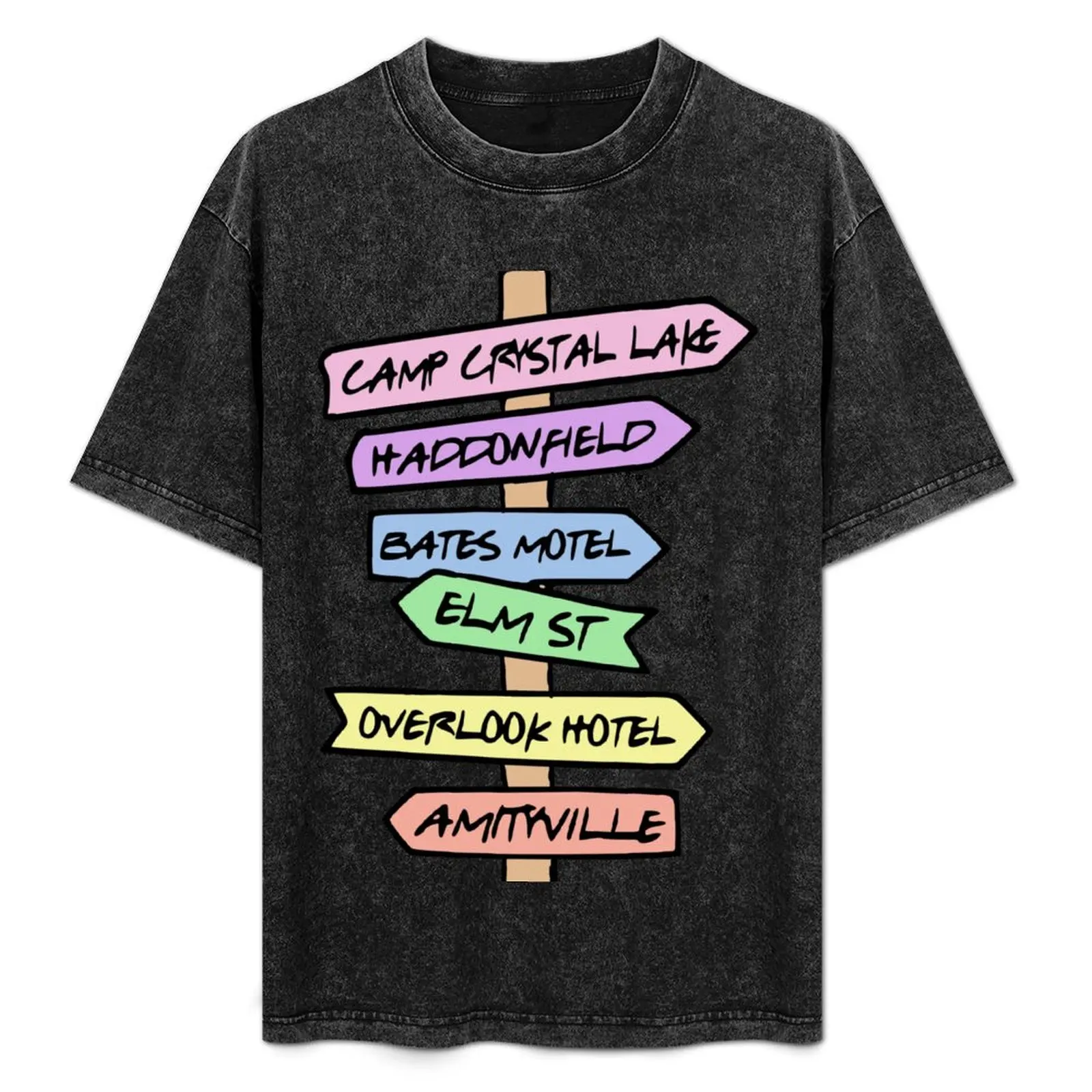 HORROR MOVIE PASTEL SIGNPOST T-Shirt football t shirt Man t-shirt korean fashion plain white t shirts men
HORROR MOVIE PASTEL SIGNPOST T-Shirt football t shirt Man t-shirt korean fashion plain white t shirts men