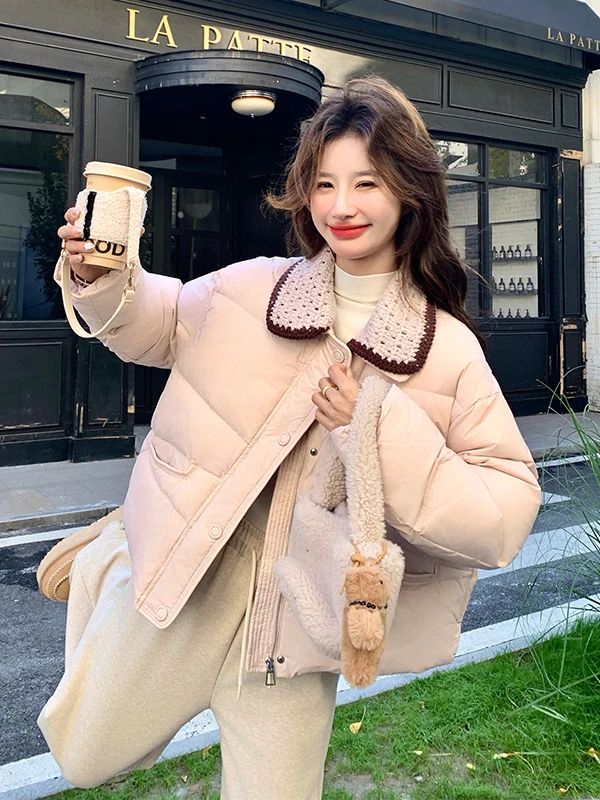 Detachable Hook And Eye ort down Jaet Women's Winter Faionable Warm Thi Outerwear Casual Sle 90% White Du down
Detachable Hook And Eye ort down Jaet Women's Winter Faionable Warm Thi Outerwear Casual Sle 90% White Du down