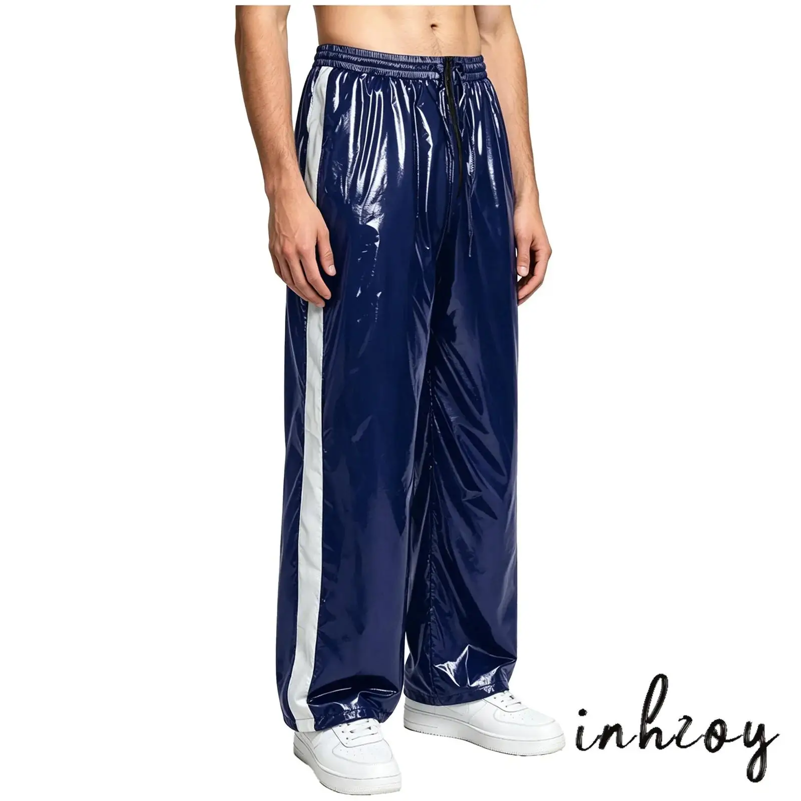 Men Athletic Pants Waterproof Zipper Crotch Reflective Stripe Elastic Waist Straight Leg Sweat Trousers for Swimming Cycling
Men Athletic Pants Waterproof Zipper Crotch Reflective Stripe Elastic Waist Straight Leg Sweat Trousers for Swimming Cycling