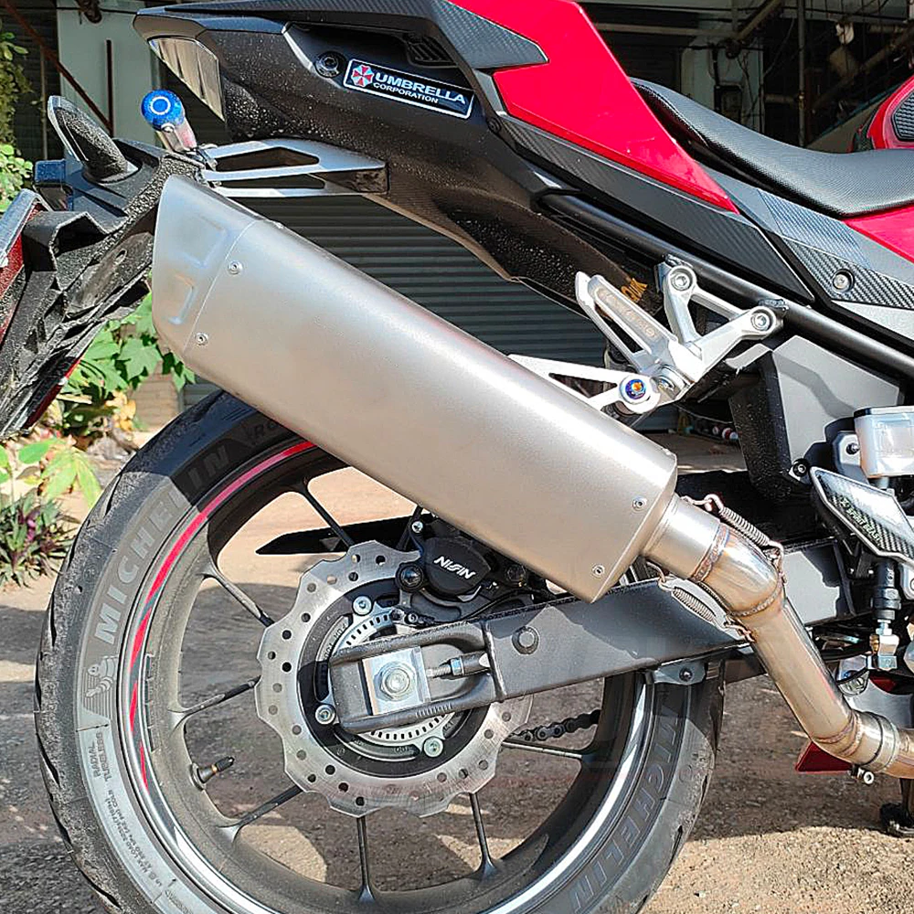 Universal Motorcycle Titanium Alloy Exhaust Muffler 51MM for R7 R1 R3 Mt03 Zx6r Z900 Zx10r MT07 XSR900 Mt10 51MM
Universal Motorcycle Titanium Alloy Exhaust Muffler 51MM for R7 R1 R3 Mt03 Zx6r Z900 Zx10r MT07 XSR900 Mt10 51MM