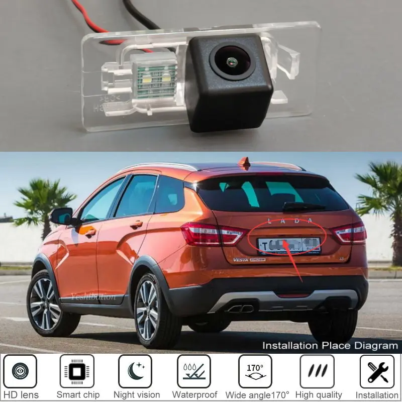 Car Rear View Camera For Lada Vesta Sedan SW SW cross Reversing Camera / High Quality Back Up Camera
Car Rear View Camera For Lada Vesta Sedan SW SW cross Reversing Camera / High Quality Back Up Camera