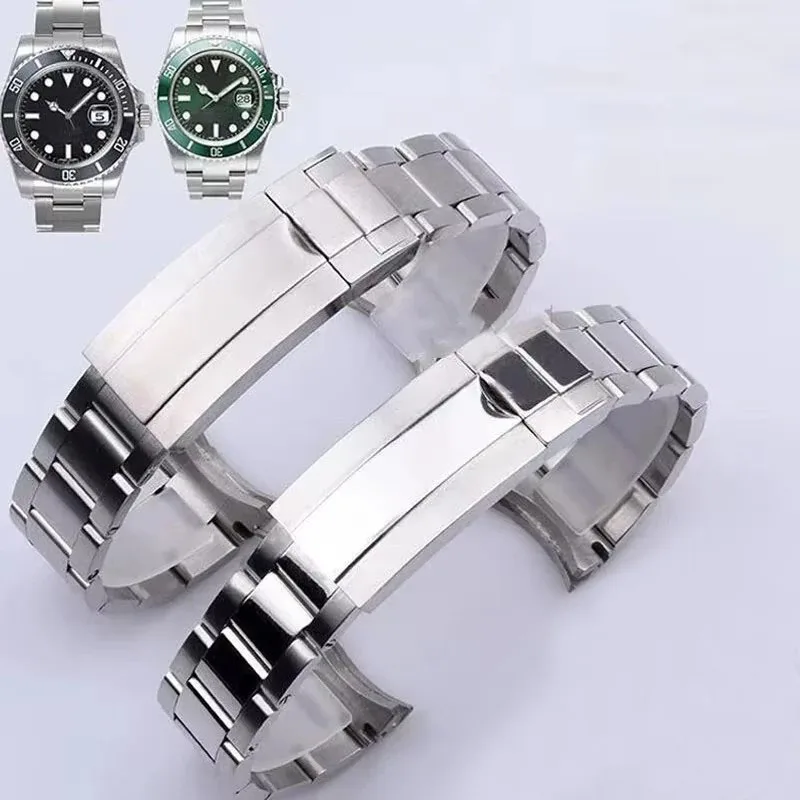 904L Watchbands For Rolex SUBMARINER DAYTONA Men Folding Clasp Watch Strap Solid Stainless Steel Watch Bracelet 20mm 21mm
904L Watchbands For Rolex SUBMARINER DAYTONA Men Folding Clasp Watch Strap Solid Stainless Steel Watch Bracelet 20mm 21mm