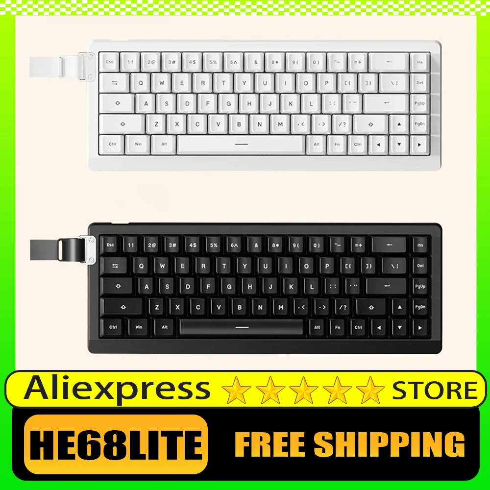 EPOMAKER HE68LITE Механическая клавиатура, одномодовый киберспортивный игровой RGB, магнитная прокладка, переключатель, индивидуальный аксессуар для ПК, подарки
EPOMAKER HE68LITE Механическая клавиатура, одномодовый киберспортивный игровой RGB, магнитная прокладка, переключатель, индивидуальный аксессуар для ПК, подарки