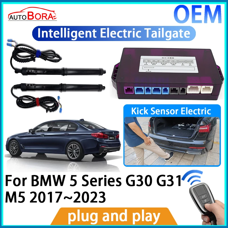 AutoBora Intelligent Electric Tailgate Automatic Lifting Kit Remote Control Opener Trunk for BMW 5 Series G30 G31 M5 2017~2023
AutoBora Intelligent Electric Tailgate Automatic Lifting Kit Remote Control Opener Trunk for BMW 5 Series G30 G31 M5 2017~2023