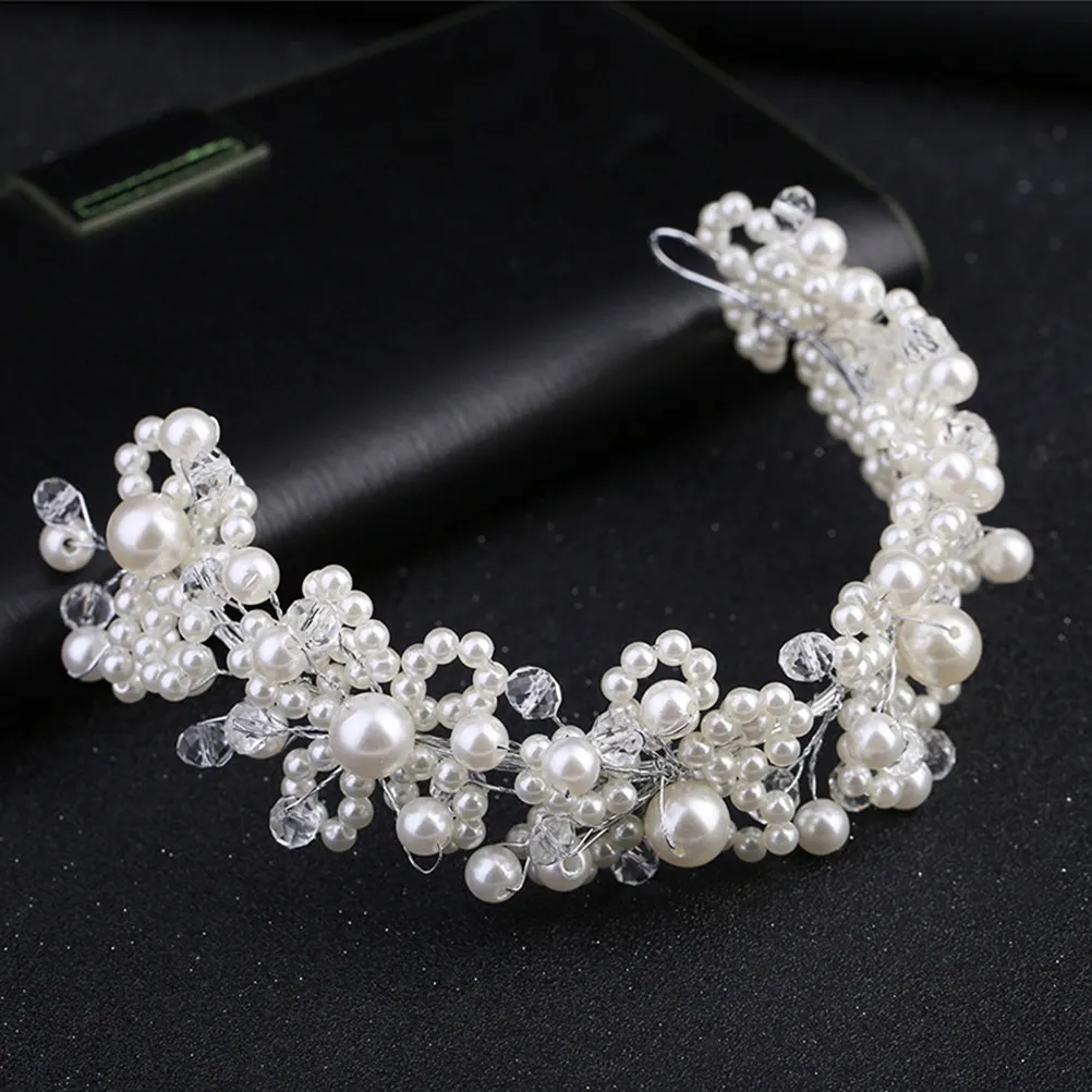 Elegant Crystal and Artificial Pearl Bridal Headwear Delicate Pearl Headdress for Women Wedding Ceremony Engagement Birthday
Elegant Crystal and Artificial Pearl Bridal Headwear Delicate Pearl Headdress for Women Wedding Ceremony Engagement Birthday