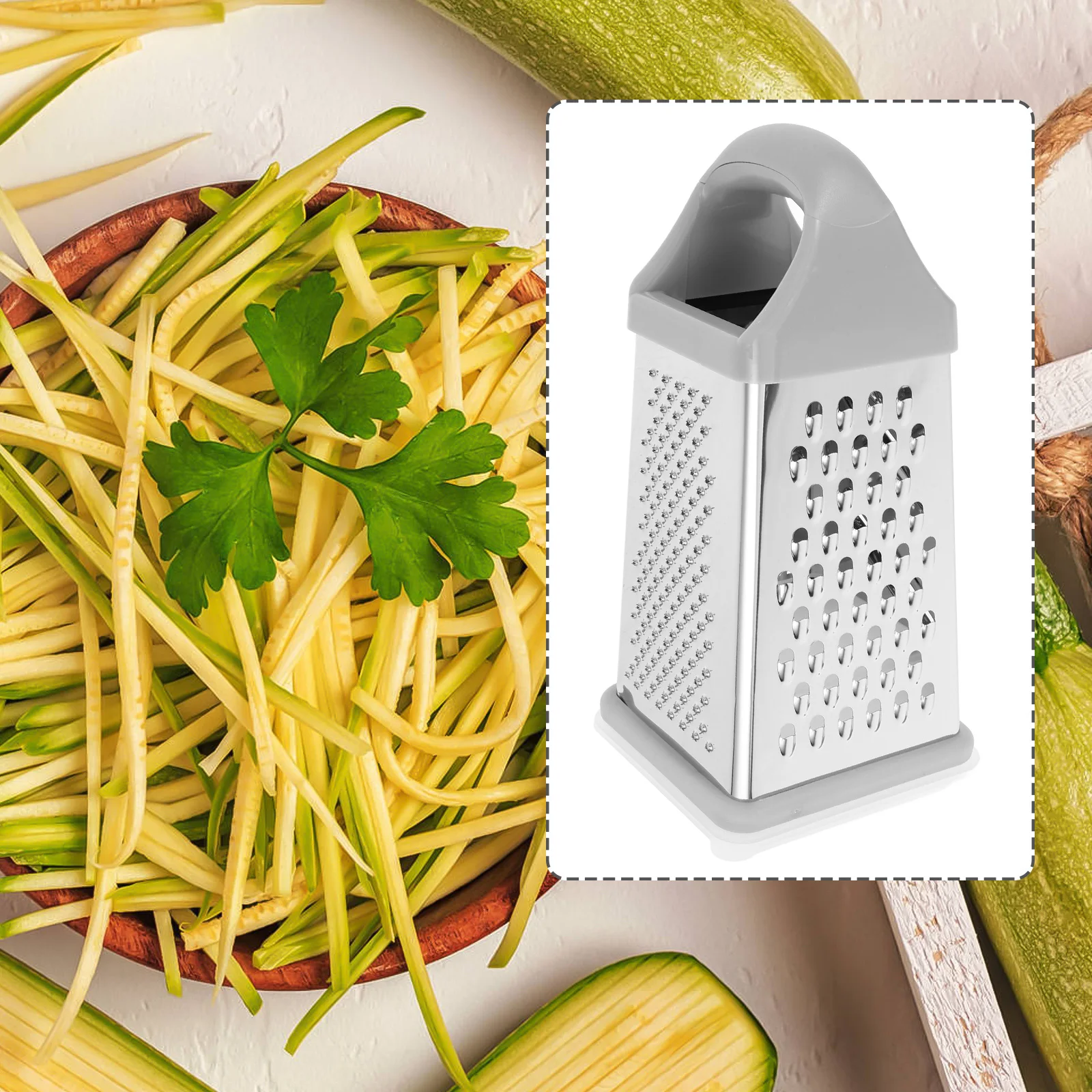Stainless Steel Melon Planer Multi Functional Potato Vegetable Slicer Tools Kitchen Supplies Food Cheese Grater Hand Grater
Stainless Steel Melon Planer Multi Functional Potato Vegetable Slicer Tools Kitchen Supplies Food Cheese Grater Hand Grater