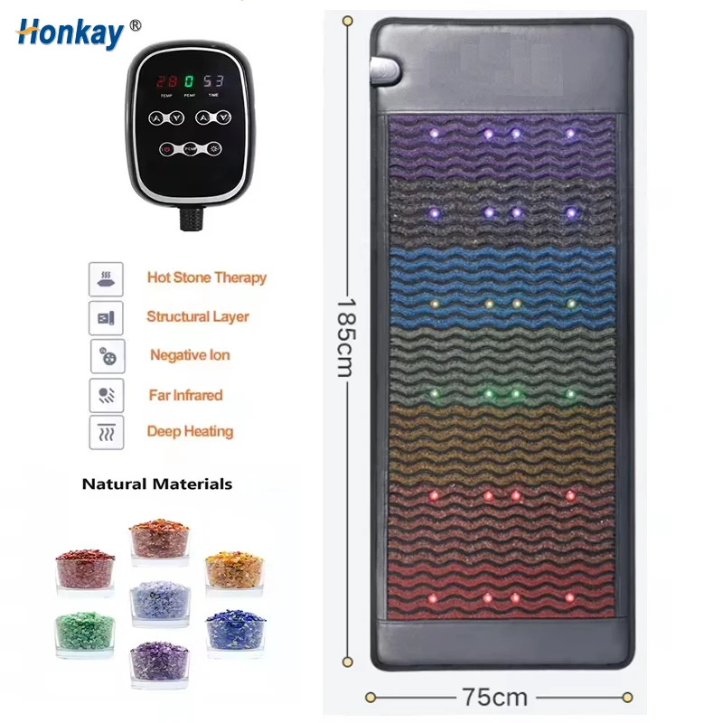 185cmX75cm Crystal PEMF Photon Pad Mat Energy Pain Relief Whole Body Massage Therapy Pad Treating Pulse Magnetic Field Bed Yoga
185cmX75cm Crystal PEMF Photon Pad Mat Energy Pain Relief Whole Body Massage Therapy Pad Treating Pulse Magnetic Field Bed Yoga