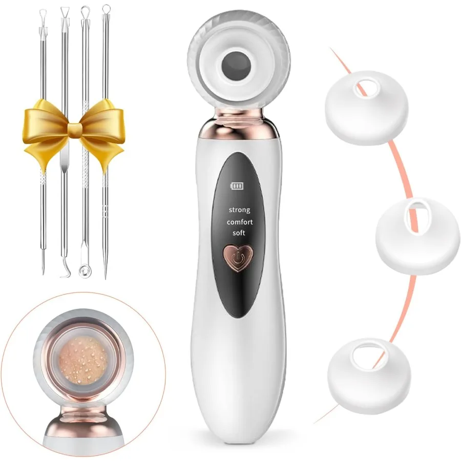 2025 Black Remover Pore Vacuum Visual Rechargeable Black Vacuum Facial Pore Cleaner3 Suction Soft Silicone 3 Probes USB Kit Ele
2025 Black Remover Pore Vacuum Visual Rechargeable Black Vacuum Facial Pore Cleaner3 Suction Soft Silicone 3 Probes USB Kit Ele