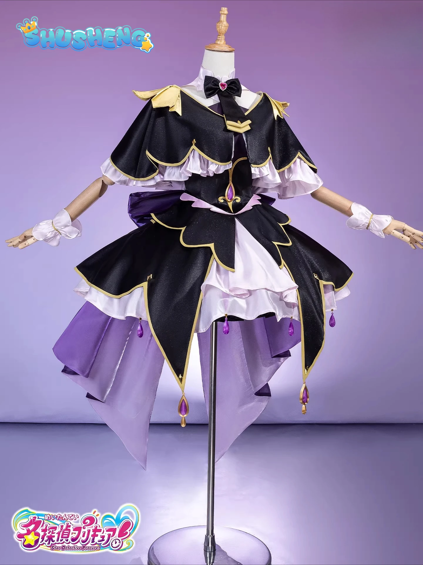 Star Detective Precure! Moria Ruruka Cosplay Costume Cure Moria Ruruka Elegant Dress Uniform Halloween Party Lolita Outfit
Star Detective Precure! Moria Ruruka Cosplay Costume Cure Moria Ruruka Elegant Dress Uniform Halloween Party Lolita Outfit