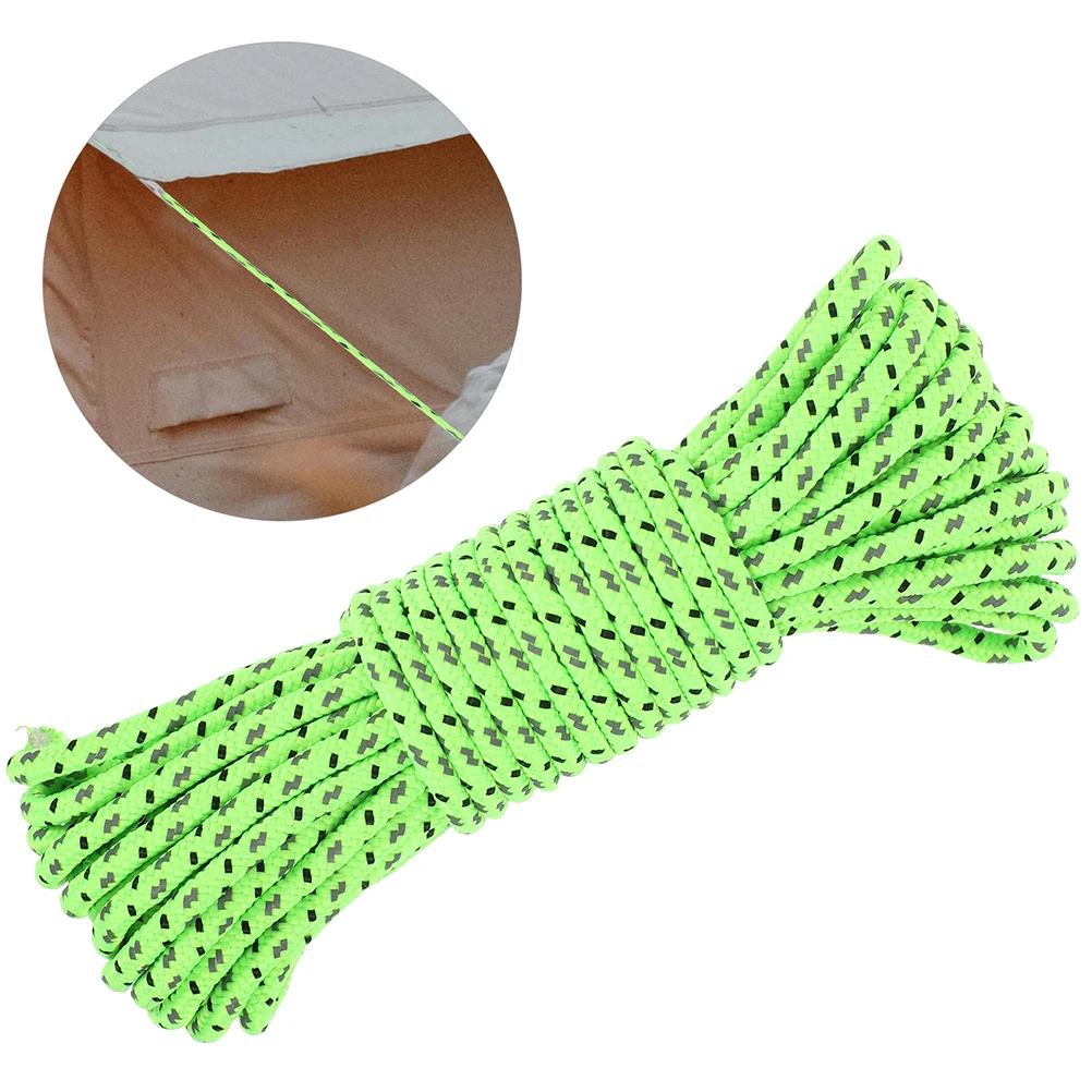 Tent Fixing Rope Camping Cord Outdoor Reflective Light Green for Tarp Traction Travel
Tent Fixing Rope Camping Cord Outdoor Reflective Light Green for Tarp Traction Travel