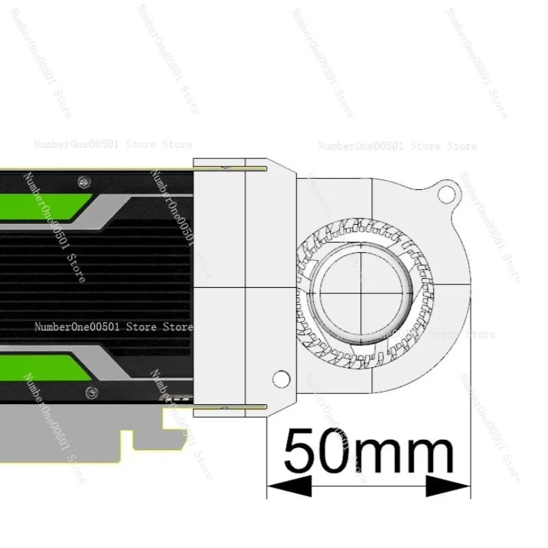 Fits P4, T4, M4, L4, A2 Graphics Card U-shaped Turbo Heat Sink Fan
Fits P4, T4, M4, L4, A2 Graphics Card U-shaped Turbo Heat Sink Fan