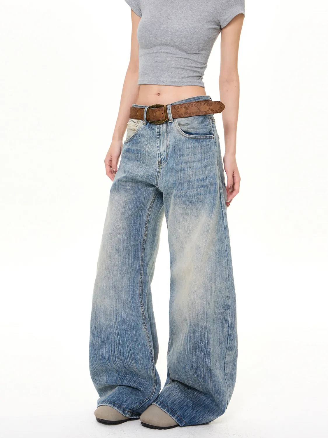 Retro American High Street Bamboo Fiber Wide Leg Jeans Men Women Washed Cleanfit Loose Knife Denim Pants Youth Spring
Retro American High Street Bamboo Fiber Wide Leg Jeans Men Women Washed Cleanfit Loose Knife Denim Pants Youth Spring