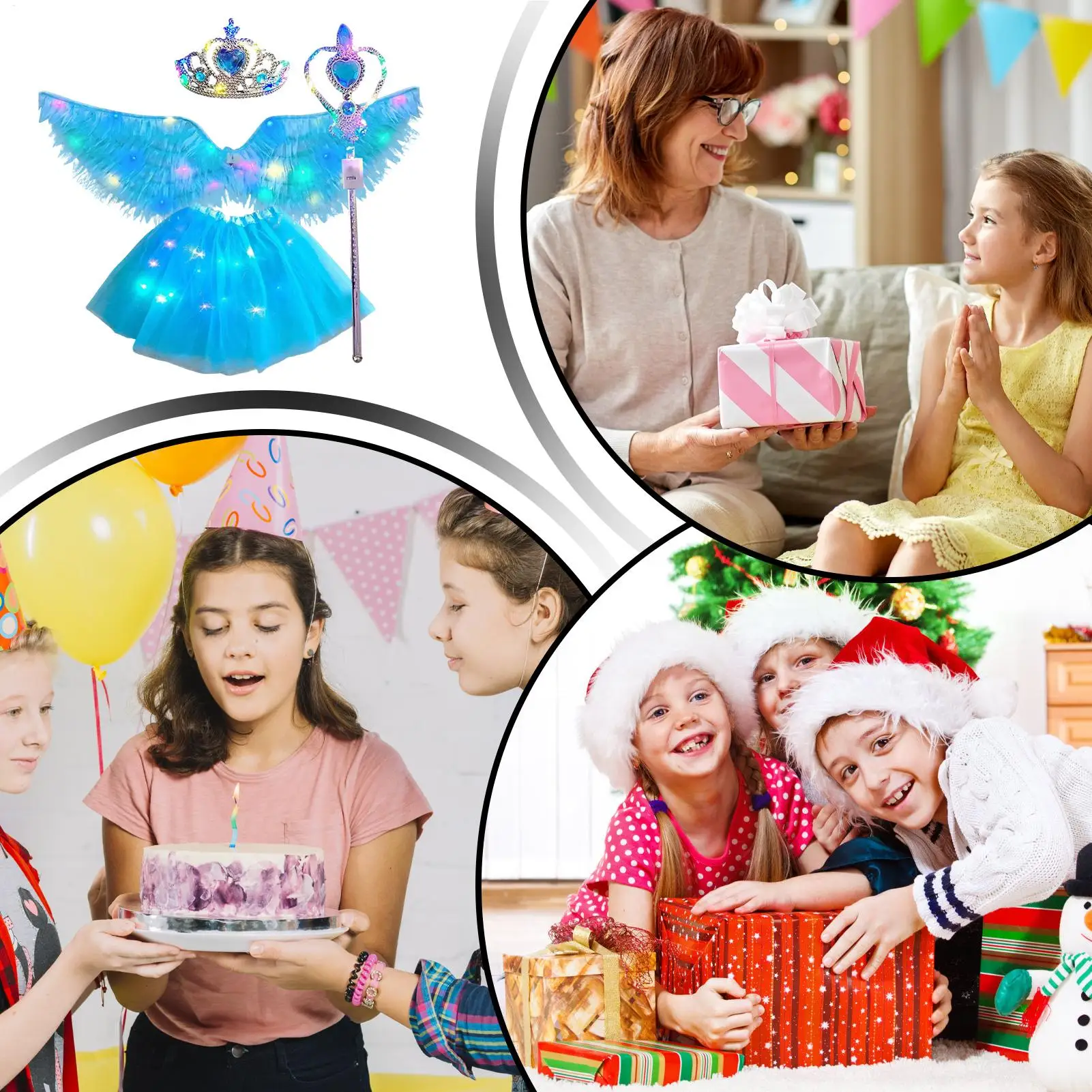 Angel Wings And Halo Light Up Angel Costume Kids Dress Up For Bridal School Festival Cosplay Holiday Bonfire Christmas Party
Angel Wings And Halo Light Up Angel Costume Kids Dress Up For Bridal School Festival Cosplay Holiday Bonfire Christmas Party