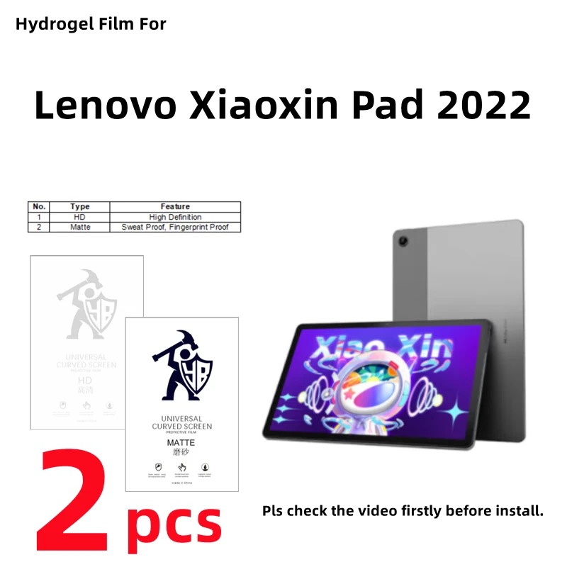 2pcs HD Hydrogel Film For Lenovo Xiaoxin Pad 2022 Matte Screen Protector For Lenovo Xiaoxin Pad Clear/Frosted Protective Film
2pcs HD Hydrogel Film For Lenovo Xiaoxin Pad 2022 Matte Screen Protector For Lenovo Xiaoxin Pad Clear/Frosted Protective Film