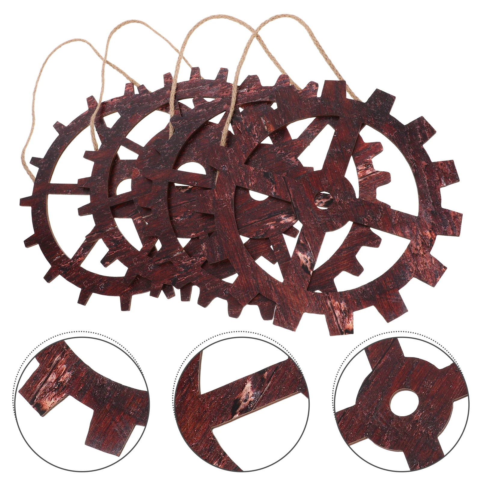4pcs Wooden Gear Wall Decor Vintage Style Wagon Wheel Hanging Rustic Party Home Farmhouse Decorations Western Theme
4pcs Wooden Gear Wall Decor Vintage Style Wagon Wheel Hanging Rustic Party Home Farmhouse Decorations Western Theme