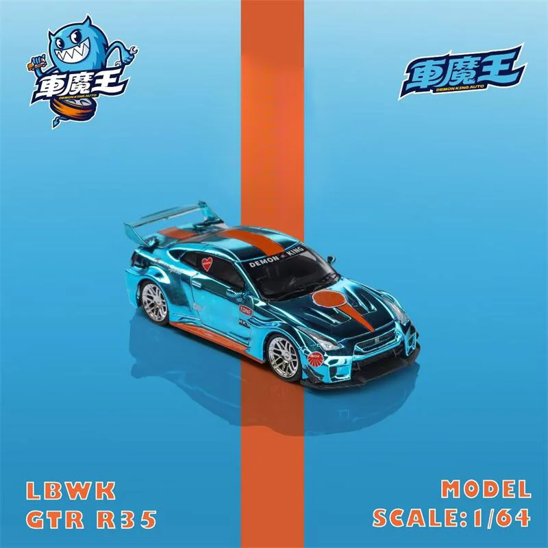 (Pre-Order) Demon King Auto 1:64 GTR35 LBWK Chrome Orange Blue Diecast Collector's Vehicle Model Car
(Pre-Order) Demon King Auto 1:64 GTR35 LBWK Chrome Orange Blue Diecast Collector's Vehicle Model Car
