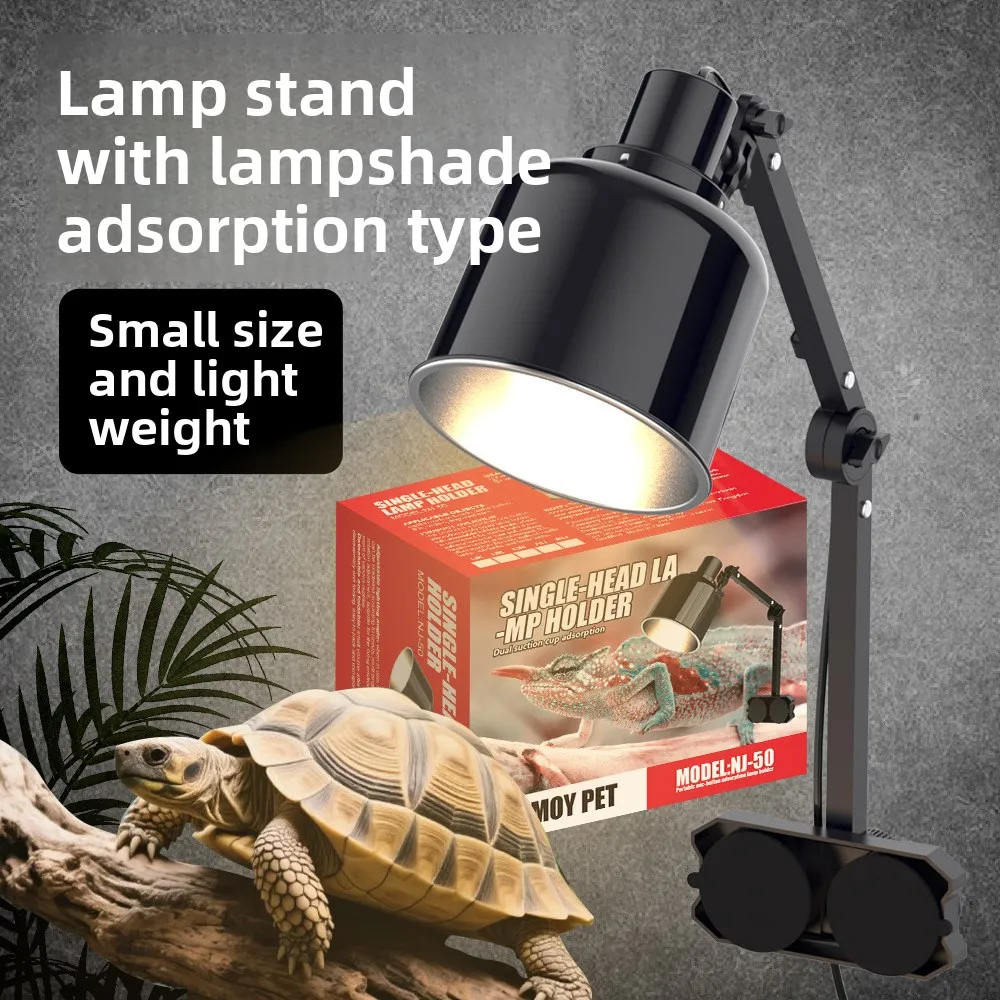 NOMOY Reptile Lamp Stand - Single Head Adjustable Basking Light Holder for Tortoise/UVA/UVB Heat Bulbs - Heatproof NJ-50 Clamp
NOMOY Reptile Lamp Stand - Single Head Adjustable Basking Light Holder for Tortoise/UVA/UVB Heat Bulbs - Heatproof NJ-50 Clamp