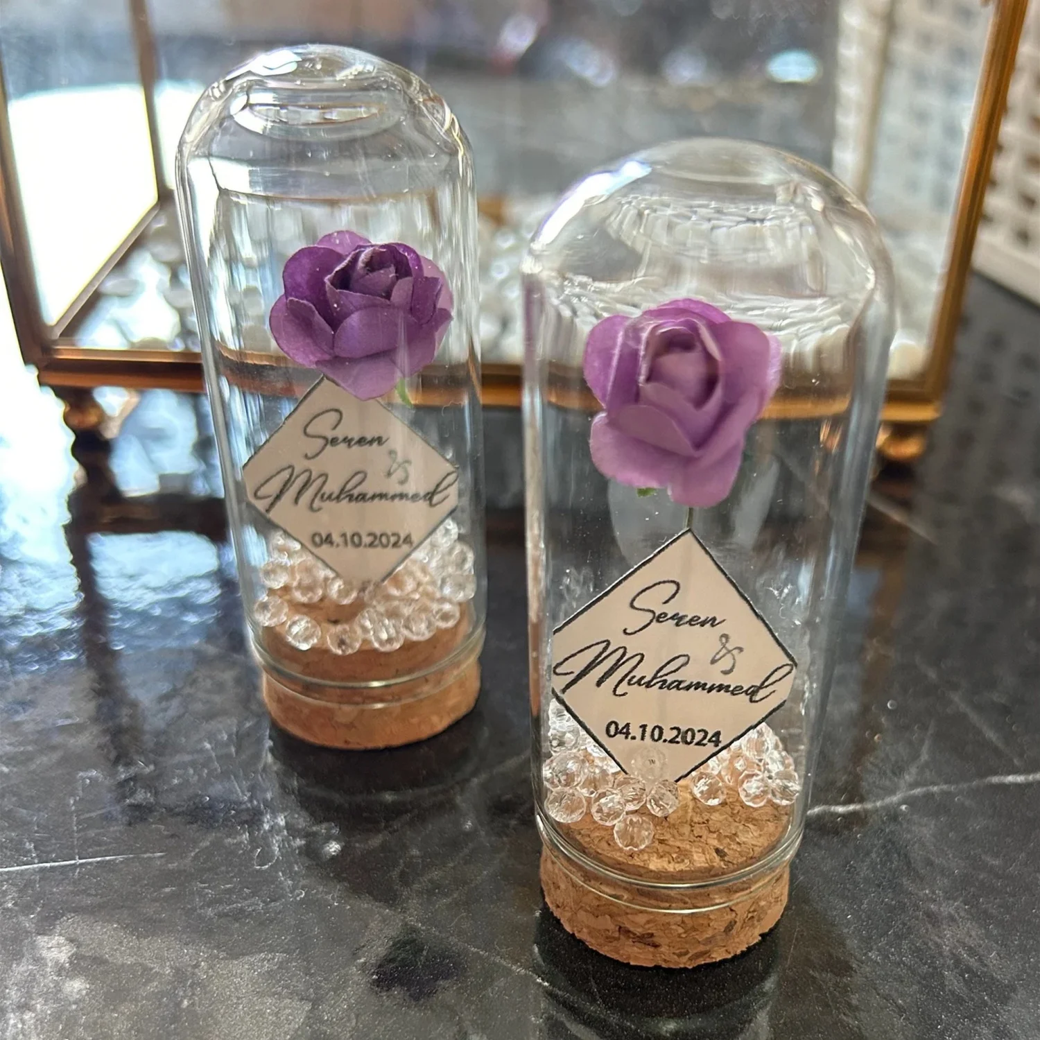 10Pcs Sweet 16 Glass Tube Gift Party Favors with Flower, Lilac Flower in the Bottle Gift, Dome Glass Gift, Personalized Glass Bo
10Pcs Sweet 16 Glass Tube Gift Party Favors with Flower, Lilac Flower in the Bottle Gift, Dome Glass Gift, Personalized Glass Bo