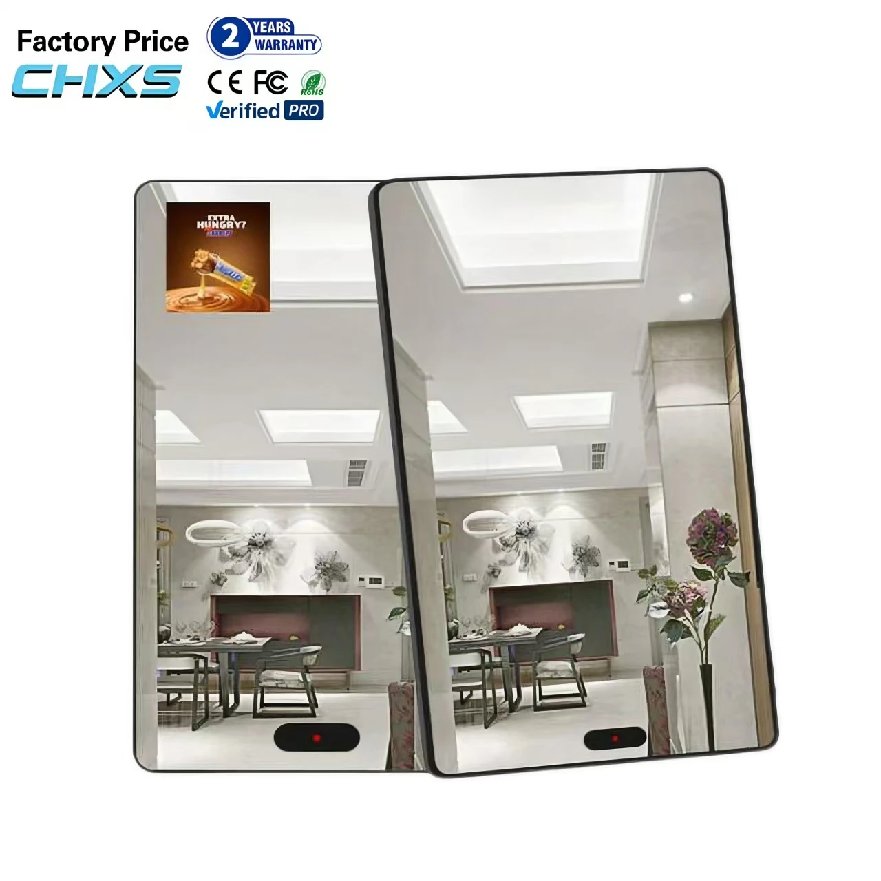 CH 32 43 Inch Wall Mount OLED 4K Digital Signage Magic Mirror Booth Android Smart Photobooth Mirror Advertising Device Touch
CH 32 43 Inch Wall Mount OLED 4K Digital Signage Magic Mirror Booth Android Smart Photobooth Mirror Advertising Device Touch