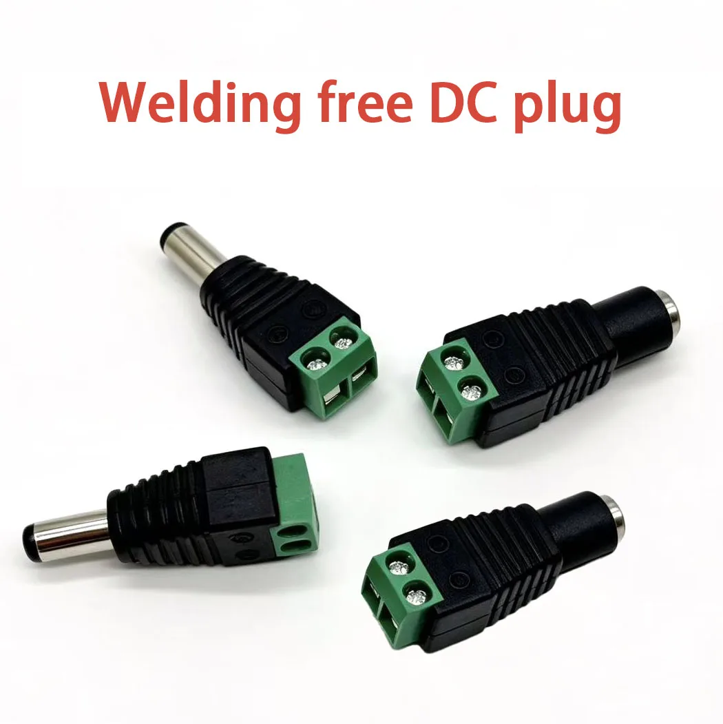 DC Terminal Connector 2pin DC Power Adapter 5.5mm x 2.1/2.5mm Plug Male to Female Jack Connector Plug For LED Strip Came
DC Terminal Connector 2pin DC Power Adapter 5.5mm x 2.1/2.5mm Plug Male to Female Jack Connector Plug For LED Strip Came