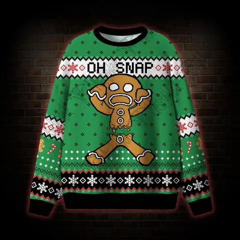 On Snap Ugly Sweatshirts, unisex, 2026 new style, fashionable sweaters, autumn/winter men's clothing.