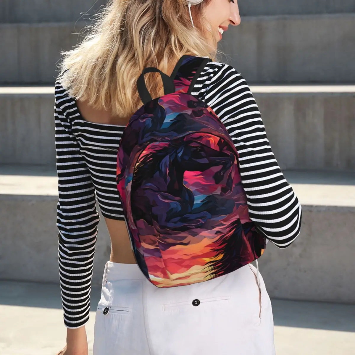 Impressionistic Sunset Wild Horse Silhouettes Student Backpack School Bag Hiking Travel Daypack Fashion Bookbag Shoulder Bags
Impressionistic Sunset Wild Horse Silhouettes Student Backpack School Bag Hiking Travel Daypack Fashion Bookbag Shoulder Bags