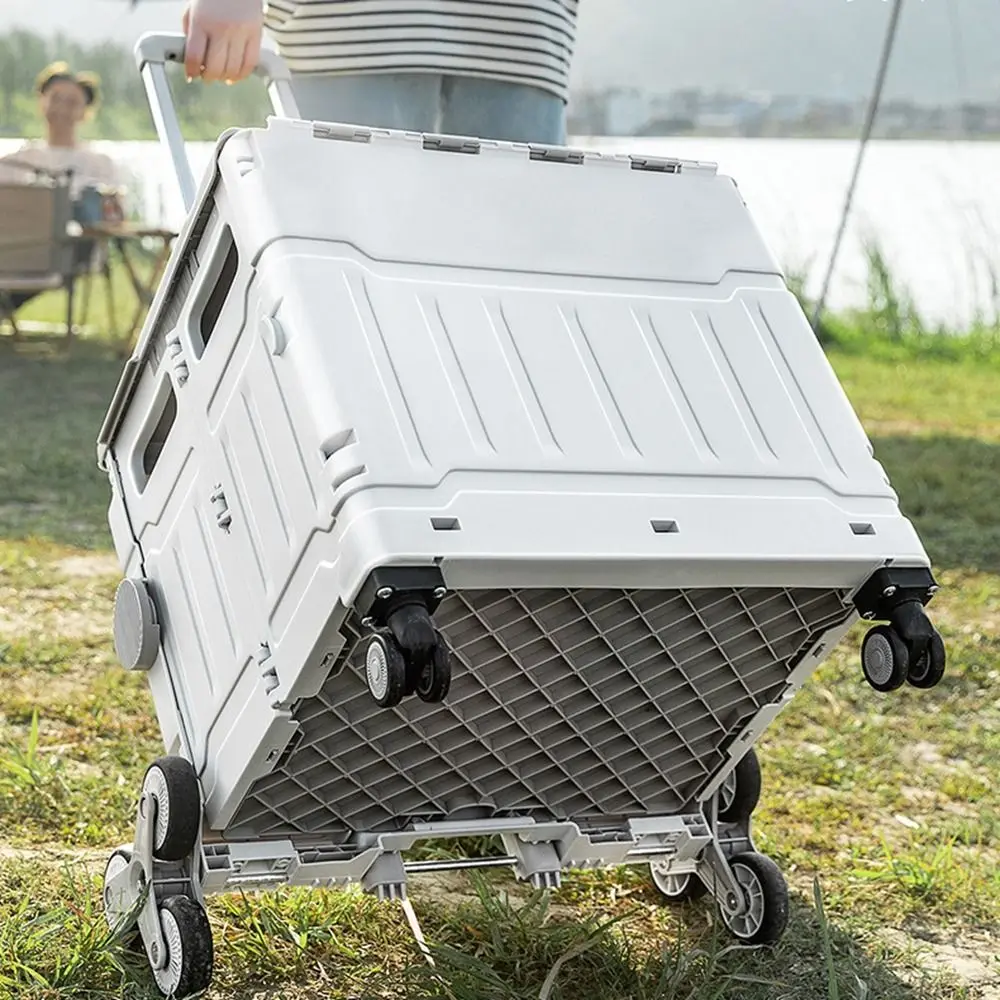 Plastic Folding Shopping Trolley Large Capacity Space Saving Camping Trolley with Wheels Adjustable Handle
Plastic Folding Shopping Trolley Large Capacity Space Saving Camping Trolley with Wheels Adjustable Handle