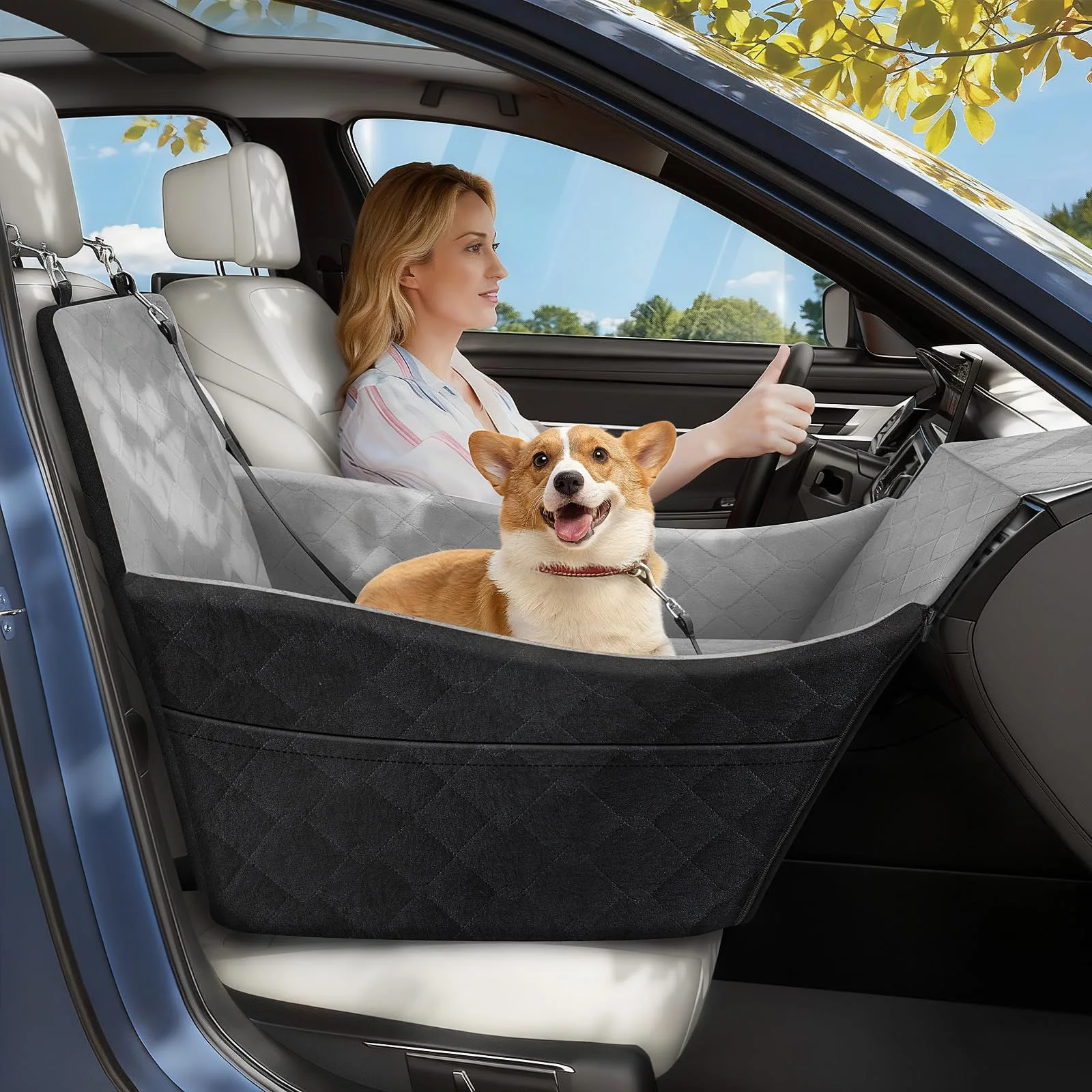 Small Breed Dog Car Front Seat Pet Nest Car Pet Safety Seat with Enlarged Space Upgraded Vehicle Dog Booster Bed for Daily Trip
Small Breed Dog Car Front Seat Pet Nest Car Pet Safety Seat with Enlarged Space Upgraded Vehicle Dog Booster Bed for Daily Trip