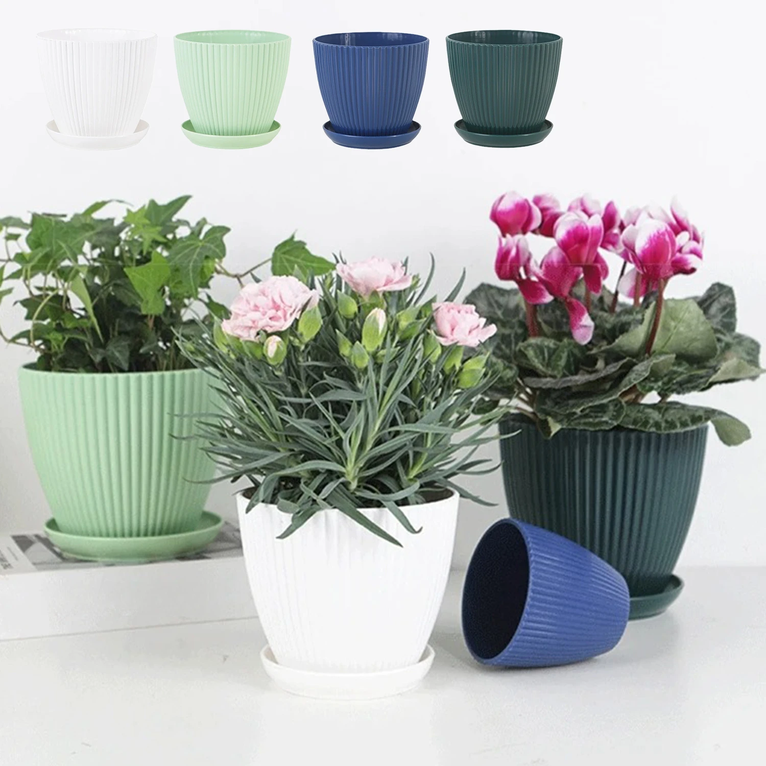 1PC With Tray Round Thick Imitation Ceramic Indoor Planting Fleshy Green Fruit and Vegetable Resin Plastic Flower Pot 플라스틱 화분
1PC With Tray Round Thick Imitation Ceramic Indoor Planting Fleshy Green Fruit and Vegetable Resin Plastic Flower Pot 플라스틱 화분