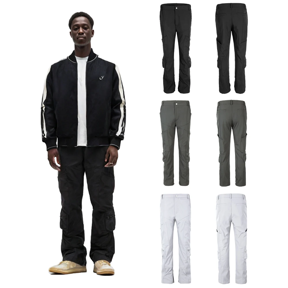 Streetwear Clothing Functional Cargo Pants with Zipper Pocket Street Style Straight Trousers Casual Daily Tactical Pants for Man
Streetwear Clothing Functional Cargo Pants with Zipper Pocket Street Style Straight Trousers Casual Daily Tactical Pants for Man