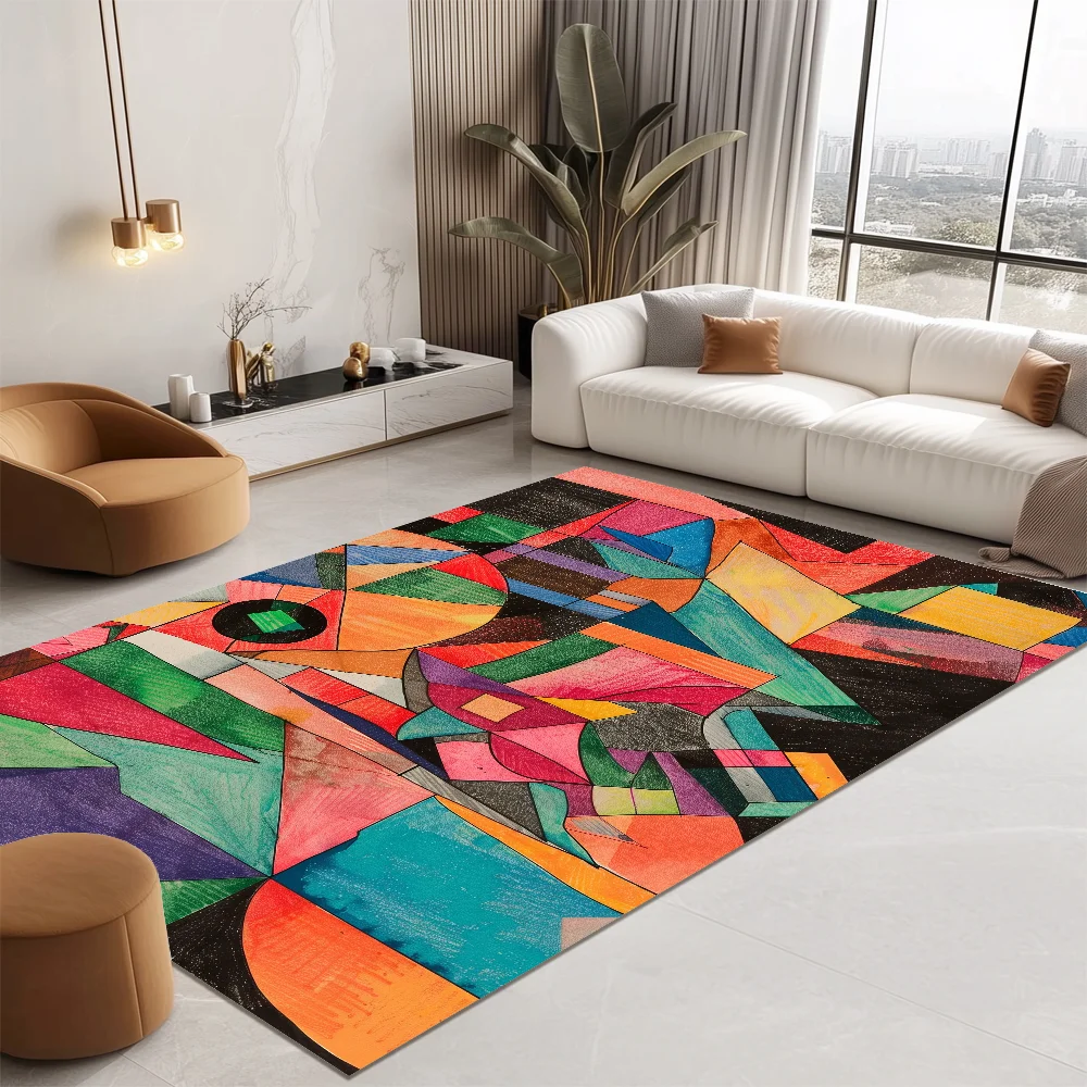Нескользящие коврики с геометрическим рисунком CARPET FOR LIVE ROOM, абстрактное украшение, домашний ковер, моющийся журнальный столик для спальни, коврик, коврики для столовой
Нескользящие коврики с геометрическим рисунком CARPET FOR LIVE ROOM, абстрактное украшение, домашний ковер, моющийся журнальный столик для спальни, коврик, коврики для столовой