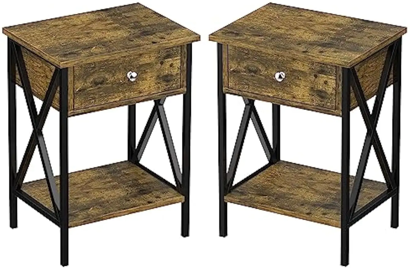 Nightstands Set of 2, Small End Table/Side Table/Bedside Table, Tall Nightstand for Living Room, Bedroom, Office, Bathroom
Nightstands Set of 2, Small End Table/Side Table/Bedside Table, Tall Nightstand for Living Room, Bedroom, Office, Bathroom