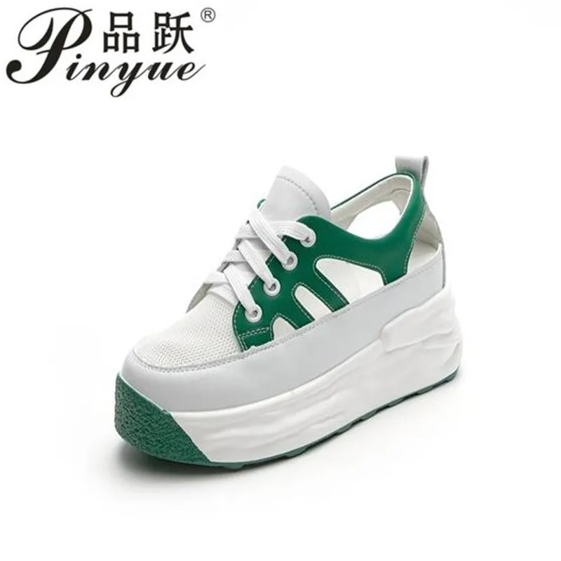 Genuine Leather Women Summer Shoes Platform Sneakers Wedge Hidden Heel Women Summer Sandals Platform hollow sports shoes 31-39
Genuine Leather Women Summer Shoes Platform Sneakers Wedge Hidden Heel Women Summer Sandals Platform hollow sports shoes 31-39