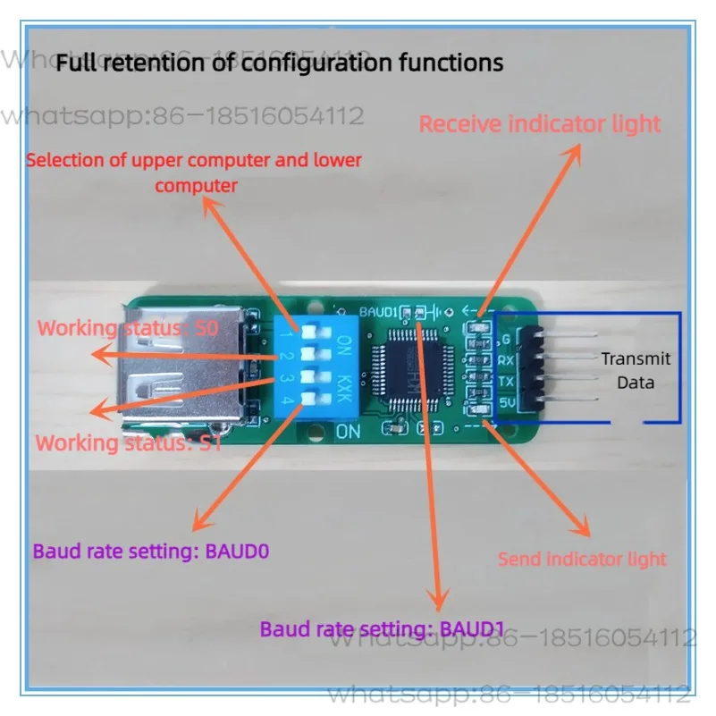 Keyboard, Mouse, Barcode Scanner To Serial Port, Hid To Serial Port Module, Ch9350 Module
Keyboard, Mouse, Barcode Scanner To Serial Port, Hid To Serial Port Module, Ch9350 Module