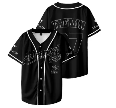 2025 new Taemin Ephemeral Gaze World Tour Baseball T Shirt Men Women Hipster Hip Hop Short Sleeve Baseball Jersey Graphic Tees
2025 new Taemin Ephemeral Gaze World Tour Baseball T Shirt Men Women Hipster Hip Hop Short Sleeve Baseball Jersey Graphic Tees