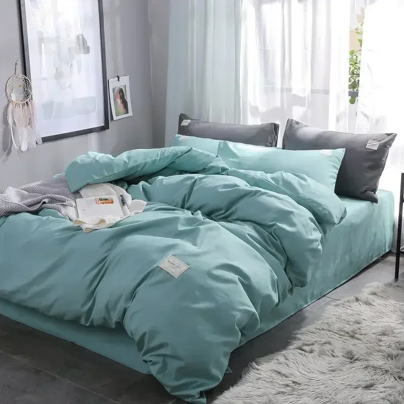 Simple solid color nude sleeping four-piece set brushed net red bed sheet quilt cover bedding single bed
Simple solid color nude sleeping four-piece set brushed net red bed sheet quilt cover bedding single bed