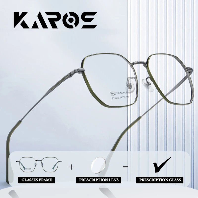 KAROS Comfort Fit Pure Titanium Frame Prescription Glasses for Men and Women with Progressive Multifocal Lenses 24045
KAROS Comfort Fit Pure Titanium Frame Prescription Glasses for Men and Women with Progressive Multifocal Lenses 24045