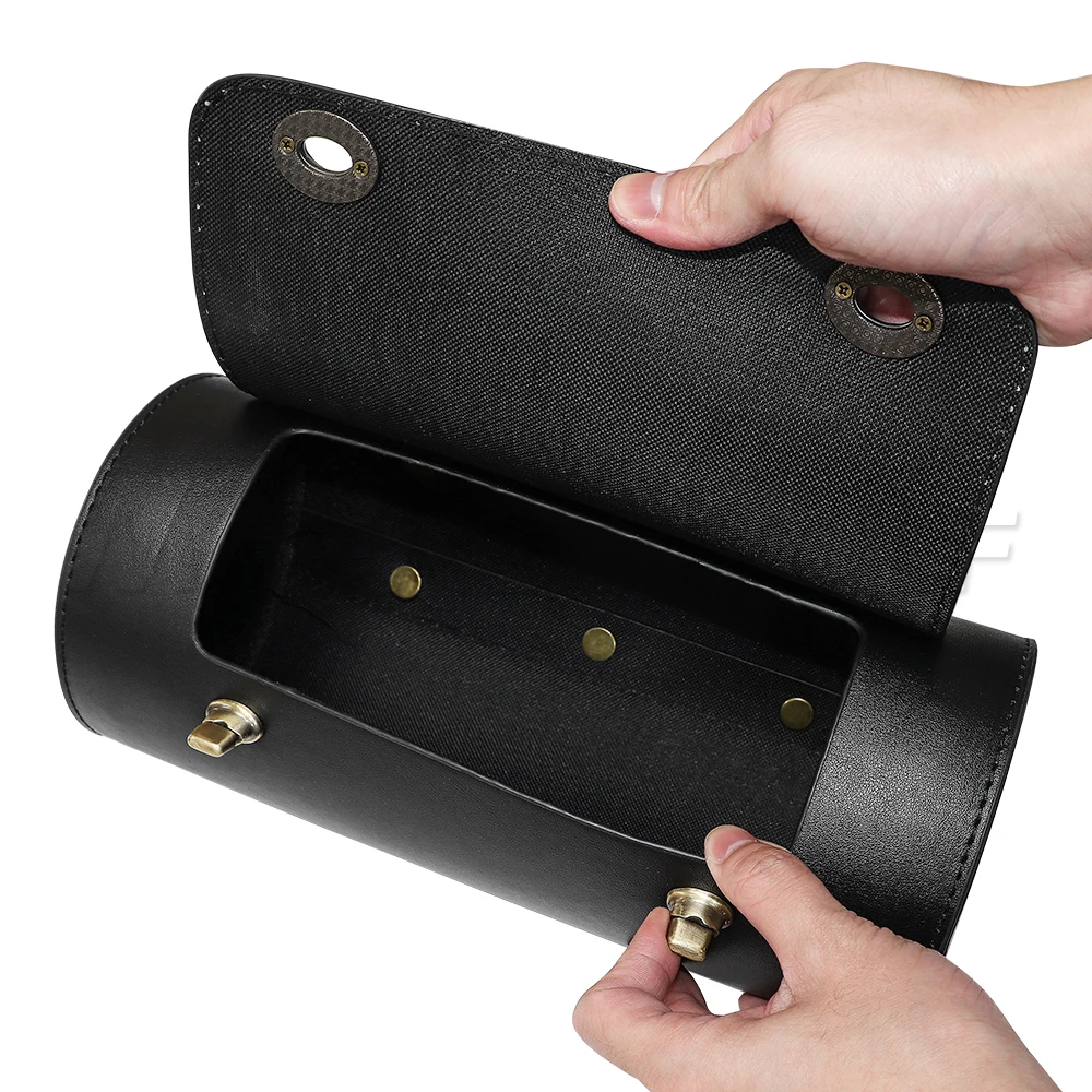 Motorcycle Waterproof PU Leather Retro Cylinder Saddle Bag Front Rear Hanging Tool Storage Outdoor Travel Bag
Motorcycle Waterproof PU Leather Retro Cylinder Saddle Bag Front Rear Hanging Tool Storage Outdoor Travel Bag