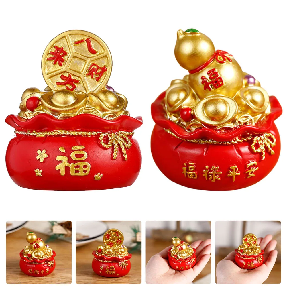 2Pcs Resin Money Bag Decor Good Luck Pouch Ornament for Cake Table Desktop New Year Home Decoration Lucky Charm Gift
2Pcs Resin Money Bag Decor Good Luck Pouch Ornament for Cake Table Desktop New Year Home Decoration Lucky Charm Gift