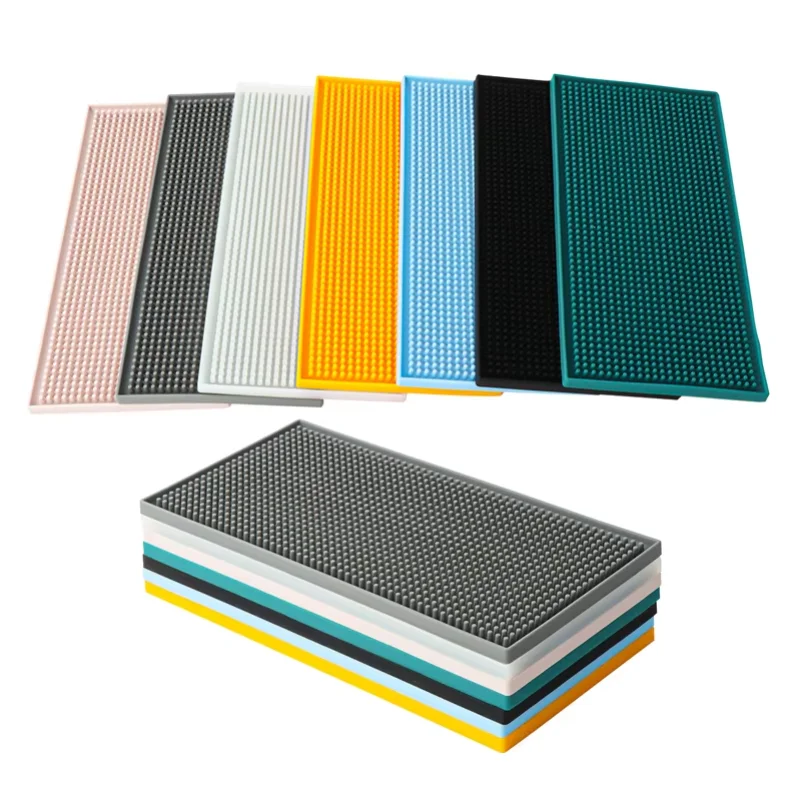 Durable and Stylish Silicone Bar Mat for Spills Coffee and Glass Drying - Perfect for Bars Restaurants and Home Countertops
Durable and Stylish Silicone Bar Mat for Spills Coffee and Glass Drying - Perfect for Bars Restaurants and Home Countertops