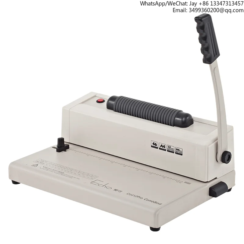 300mm A4 Size Notebook Spiral Coil Binding Machine
300mm A4 Size Notebook Spiral Coil Binding Machine