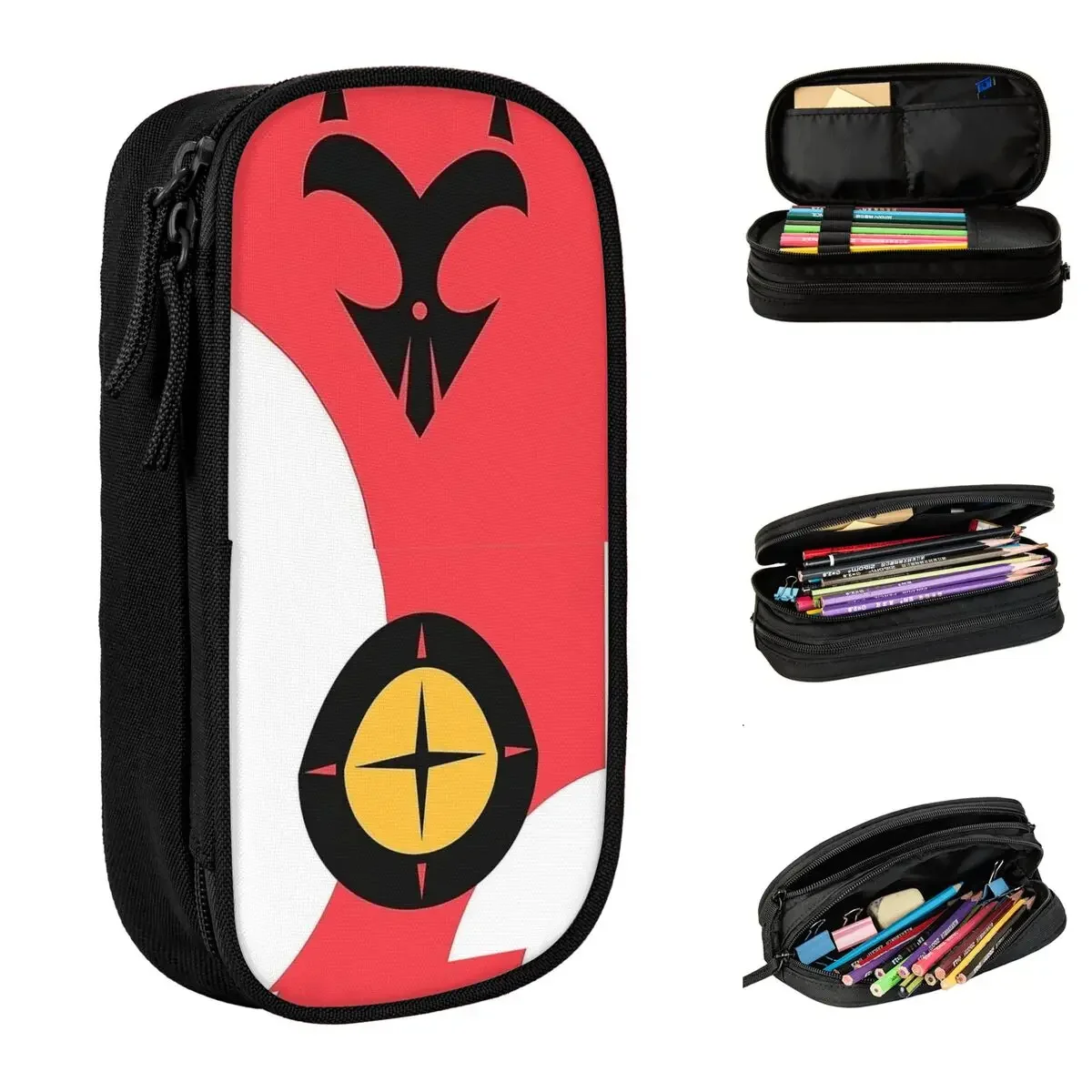 Модные пеналы Blitzo Duffle Hazbin для отелей, пеналы для ручек для девочек и мальчиков, большие сумки, школьные принадлежности, подарочные канцелярские принадлежности
Модные пеналы Blitzo Duffle Hazbin для отелей, пеналы для ручек для девочек и мальчиков, большие сумки, школьные принадлежности, подарочные канцелярские принадлежности