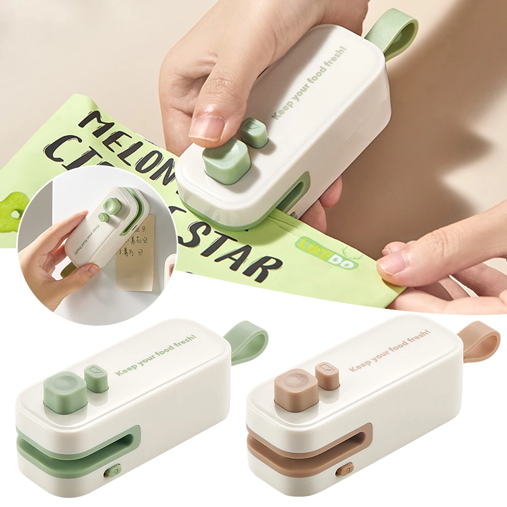 2 In 1 Mini Bag Sealer With Cutter Magnets USB Rechargable Portable Lightweight Handheld Food Heat Sealers For Kitchen Tool
2 In 1 Mini Bag Sealer With Cutter Magnets USB Rechargable Portable Lightweight Handheld Food Heat Sealers For Kitchen Tool
