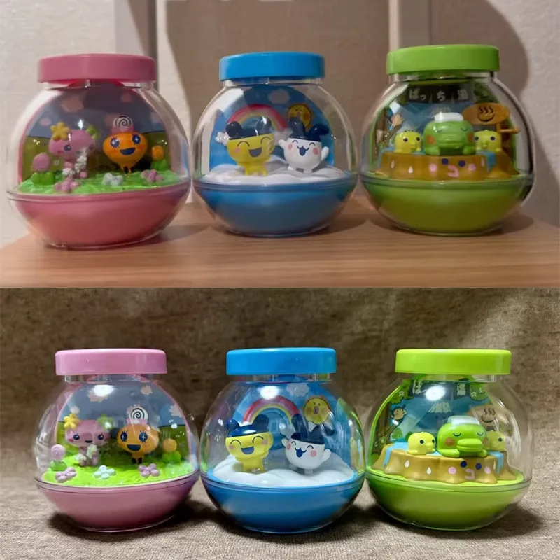 Cartoon Tamagotchi Gachapon Capsule Toy Mametchi Kuhcipatchi Miniature Canned Scene Bottle Model Toy Collection Boy Girls Gifts
Cartoon Tamagotchi Gachapon Capsule Toy Mametchi Kuhcipatchi Miniature Canned Scene Bottle Model Toy Collection Boy Girls Gifts